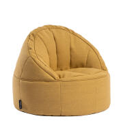 ArteLibre Πουφ Πολυθρόνα Linde Κίτρινο Ύφασμα 70x75cm