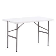 Arte Libre Τραπέζι Catering Πτυσσόμενο HDPE Μέταλλο 120x60x74cm Lime Λευκό Γκρι