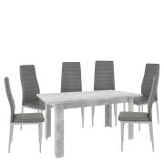 ARTELIBRE Σετ Τραπεζαρίας Λούσι με 6 Καρέκλες