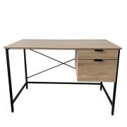 Esmarket Γραφείο SAS Μελαμίνη Μέταλλο 120x60x75cm Sonoma Μαύρο