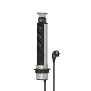 BRENNE  ΠΟΛΥΠΡΙΖΟ TOWER ΕΠΙΤΡΑΠΕΖΙΟ ΠΤΥΣΣΟΜΕΝΟ 1396200013 3 ΘΕΣΕΩΝ ΚΑΙ 2 USB-A