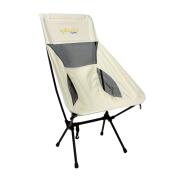 myResort Πολυθρόνα Αρθρωτή Μεταλλική Εκρού Polyester 600D