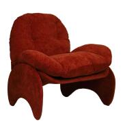 ARTELIBRE Πολυθρόνα ANANKE Πορτοκαλί Ύφασμα/Μέταλλο/Ξύλο 85x78x84cm