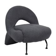 ARTELIBRE Πολυθρόνα PASIPHAE Γκρι Ύφασμα/Μέταλλο/Ξύλο 80x86x80cm