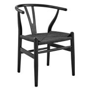 ARTELIBRE Καρέκλα Επαγγελματική DIONE Μαύρο Ξύλο/Σχοινί 49x42x78cm