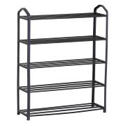 ARTELIBRE Παπουτσοθήκη DOZER Με 5 Ράφια Μαύρο Μέταλλο 62x20x79cm