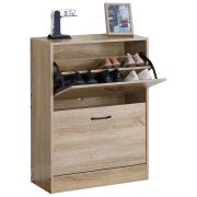 ARTELIBRE Παπουτσοθήκη BRANTLEY Δρυς Μοριοσανίδα 60x24x81cm