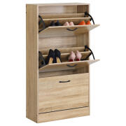 ARTELIBRE Παπουτσοθήκη BRANTLEY Δρυς Μοριοσανίδα 60x24x116cm