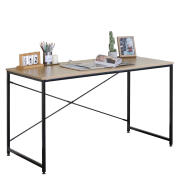 ARTELIBRE Γραφείο IVERTON Δρυς/Μαύρο Μοριοσανίδα/Μέταλλο 120x60x70cm