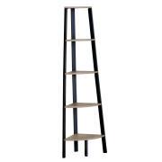 ARTELIBRE Βιβλιοθήκη PENDRYN Δρυς/Μαύρο Μοριοσανίδα/Μέταλλο 53.4x37.8x160.3cm