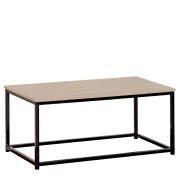 ARTELIBRE Τραπεζάκι Σαλονιού QUENLEY Δρυς/Μαύρο Μοριοσανίδα/Μέταλλο 90x48x40cm