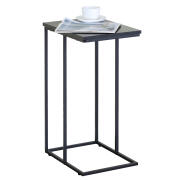 ARTELIBRE Βοηθητικό Τραπεζάκι TRENTON Μαύρο Μάρμαρο Μοριοσανίδα/Μέταλλο 40x30x66cm