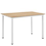 ARTELIBRE Τραπέζι Τραπεζαρίας VERDELL Sonoma/Λευκό Μέταλλο/Μοριοσανίδα 110x70x76cm