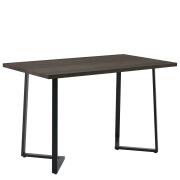 ARTELIBRE Τραπέζι Τραπεζαρίας WINFORD Καρυδί/Μαύρο Μέταλλο/Μοριοσανίδα 120x70x76cm