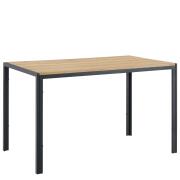 ARTELIBRE Τραπέζι Τραπεζαρίας CRESTMERE Sonoma/Μαύρο Μέταλλο/Μοριοσανίδα 120x70x75cm