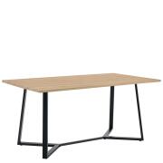 ARTELIBRE Τραπέζι Τραπεζαρίας DUNSMERE Sonoma/Μαύρο Μέταλλο/Μοριοσανίδα 160x90x75cm
