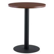 ARTELIBRE Τραπέζι Τραπεζαρίας QUINTON Καρυδί/Μαύρο Μέταλλο/Μοριοσανίδα 60x60x74cm