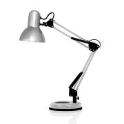 ΦΟS_ME πορτατίφ γραφείου-σχεδιαστηρίου με βαση στηριξης ασημί Ε27 17-00916-7