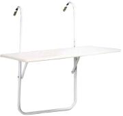 Campus Τραπέζι Πτυσσόμενο Αλουμινίου Για Μικρούς Χώρους Κρεμαστό 61x42.5x42.5cm 171-4247Α Λευκό