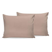 Σετ Μαξιλαροθήκες 50 x 70 cm 2 τμχ Χρώματος Μπεζ Beverly Hills Polo Club 176BHP0127