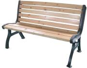 Velco Παγκάκι Μεταλλικό με Ξύλο