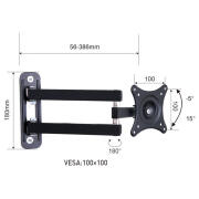 Osio OSM-7832 Βάση τηλεόρασης 10" - 24" VESA 100 x 100