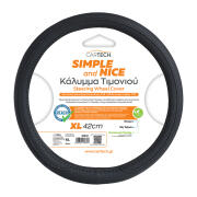 CARTECH ΚΑΛΥΜΜΑ ΤΙΜΟΝΙΟΥ SIMPLE AND NICE BLACK-BLACK W/REACH 42CM