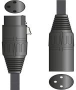 CITRONIC RETRO BRAINED XLRF-XLRM MICROPHONE LEAD 6m BLACK