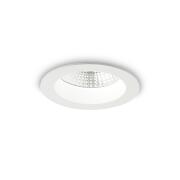 Ideal Lux Downlight Φωτιστικό Χωνευτής Τοποθέτησης Basic Accent 3000K 193458 10W Λευκό