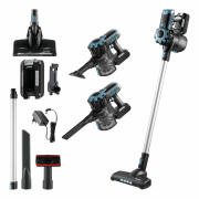 First Austria FA-5541-4-BL Μαύρη ασύρματη επαναφορτιζόμενη σκούπα στικ 2 σε 1, 0.5L