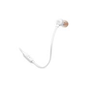 JBL T110E, InEar Universal Headphones 1-button Mic/Remote (White)