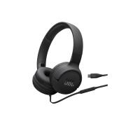 JBL Tune 520C, On-Ear Wired Headphones, USB-C, Hi-Res, (Black)