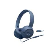 JBL Tune 520C, On-Ear Wired Headphones, USB-C, Hi-Res, (Blue)
