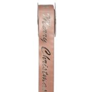 ΚΟΡΔ.ΣΑΤΕΝ ΟΥΓΙΑ  MERRY XMAS  3,8cmX9m NUDE-ΑΣΗΜΙ