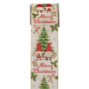 ΚΟΡΔ.ELVES MERRY CHRISTMAS 6.7cmX9m MULTICOLOR