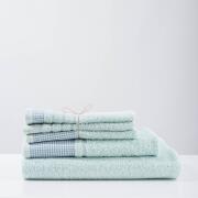White Fabric Σετ Πετσέτες Gingham Mint