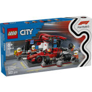 LEGO® F1® Pit Stop & Pit Crew With Ferrari Car (60443)