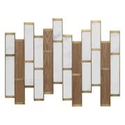 Atmosphera Διακοσμητικό Τοίχου 96 x 1,5 x 74,5 cm με Εφέ Μαρμάρου & Ξύλου 205701