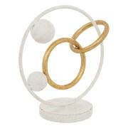 Atmosphera Διακοσμητικό Μεταλλικό ROB 30 cm - Λευκό 206225