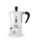 Bialetti Καφετιέρα Espresso Break  3 Φλιτζανιών Αλουμινίου με Μαύρες Λεπρομέρειες