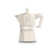 Bialetti Καφετιέρα 3 Φλυτζανιών Κρεμ Moka Exclusive - Αλουμινίου