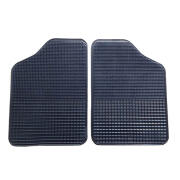 Auto Gs Πατάκια Αυτοκινήτου Διπλής Όψεως Σετ 2 Τεμάχια Μπροστινά Μαύρα