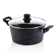 WESTINGHOUSE Βαθιά Κατσαρόλα Από Αλουμίνιο 7. 1 Lt / 28 cm Με Αντικολλητική Επίστρωση Μάρμαρου & Γυάλινο Καπάκι WCCC0009028MBB