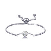 Philip Jones Βραχιόλι Crystal Χρώματος Ασημί με Κρύσταλλα Swarovski®