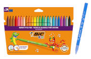 BIC σετ χρωματιστών μαρκαδόρων Kid Couleur ultra washable 24τμχ
