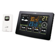 Life Μετεωρολογικός Σταθμός Wi-Fi Ασύρματος με Εξωτερικό Αισθητήρα και Έγχρωμη Οθόνη LCD 7.3" WES-401 Μαύρο