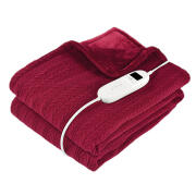 Life Πλεκτή Θερμαινόμενη Ηλεκτρική Κουβέρτα 160 x 120cm 160W Κόκκινο