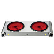 Life Επιτραπέζια Διπλή Ηλεκτρική Κεραμική Εστία 2400W