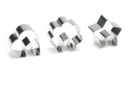 Patisse Κουπ-Πατ Μπισκότα για Φλιτζάνι Ανοξείδωτα Σετ 3τεμ. 5cm.