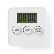 NEDIS Ψηφιακό χρονόμετρο κουζίνας, σε λευκό χρώμα, KATR101WT